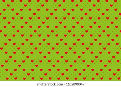 Heart and check pattern