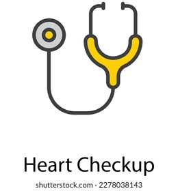 Heart checkup icon design stock illustration