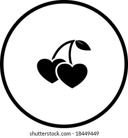 heart cherry symbol