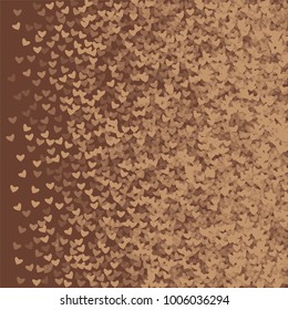 Heart choco background which consists of isolated elements. Modern style with beautiful elements in heart choco background. Can be used as print, wallpaper, cards, valentine cards, logo, background