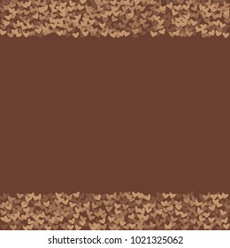 Heart choco background which consists of isolated elements. Modern style with beautiful elements in heart choco background. Can be used as print, wallpaper, cards, valentine cards, logo, background