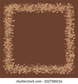 Heart choco background which consists of isolated elements. Modern style with beautiful elements in heart choco background. Can be used as print, wallpaper, cards, valentine cards, logo, background