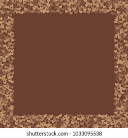 Heart choco background which consists of isolated elements. Modern style with beautiful elements in heart choco background. Can be used as print, wallpaper, cards, valentine cards, logo, background