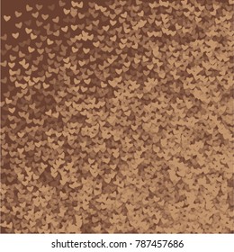 Heart choco background which consists of isolated elements. Modern style with beautiful elements in heart choco background.  Can be used as print, wallpaper, cards, valentine cards, logo, background 