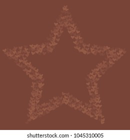 Heart choco isolated which consists of isolated elements. Modern style with beautiful elements in heart choco isolated. Can be used as print, wallpaper, cards, valentine cards, logo, background
