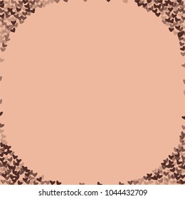 Heart choco vector which consists of isolated elements. Modern style with beautiful elements in heart choco vector. Can be used as print, wallpaper, cards, valentine cards, logo, background and etc.