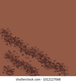 Heart choco which consists of isolated elements. Modern style with beautiful elements in heart choco. Can be used as print, wallpaper, cards, valentine cards, logo, background and etc.