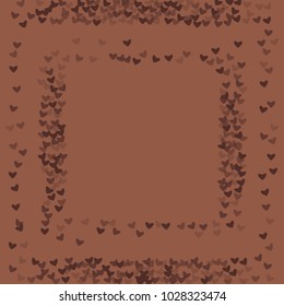 Heart choco which consists of isolated elements. Modern style with beautiful elements in heart choco. Can be used as print, wallpaper, cards, valentine cards, logo, background and etc.