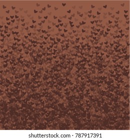 Heart choco which consists of isolated elements. Modern style with beautiful elements in heart choco.  Can be used as print, wallpaper, cards, valentine cards, logo, background and etc.