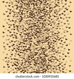 Heart chocolate background which consists of isolated elements. Modern style with beautiful elements in heart chocolate background. Can be used as print, wallpaper, cards, logo, background