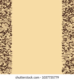 Heart chocolate background which consists of isolated elements. Modern style with beautiful elements in heart chocolate background. Can be used as print, wallpaper, cards, logo, background