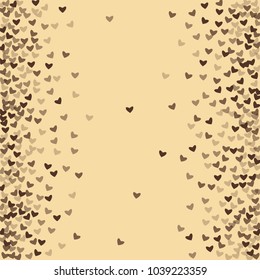 Heart chocolate background which consists of isolated elements. Modern style with beautiful elements in heart chocolate background. Can be used as print, wallpaper, cards, logo, background