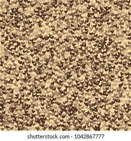 Heart chocolate background which consists of isolated elements. Modern style with beautiful elements in heart chocolate background. Can be used as print, wallpaper, cards, logo, background
