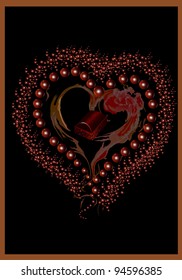 Heart. Chocolate love