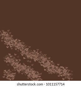 Heart chocolate pattern which consists of isolated elements. Modern style with beautiful elements in heart chocolate pattern. Can be used as print, wallpaper, cards, logo, background and etc.