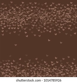 Heart chocolate pattern which consists of isolated elements. Modern style with beautiful elements in heart chocolate pattern. Can be used as print, wallpaper, cards, logo, background and etc.