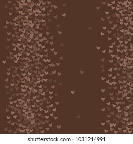Heart chocolate pattern which consists of isolated elements. Modern style with beautiful elements in heart chocolate pattern. Can be used as print, wallpaper, cards, logo, background and etc.