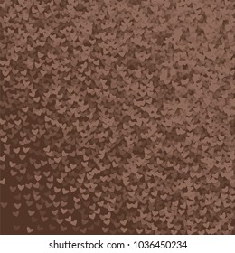 Heart chocolate pattern which consists of isolated elements. Modern style with beautiful elements in heart chocolate pattern. Can be used as print, wallpaper, cards, logo, background and etc.