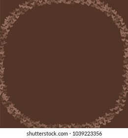 Heart chocolate pattern which consists of isolated elements. Modern style with beautiful elements in heart chocolate pattern. Can be used as print, wallpaper, cards, logo, background and etc.