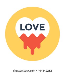 Heart Chocolate Vector Icon