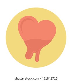 Heart Chocolate Vector Icon