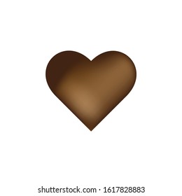 Heart chocolate vector. Valentine's day background. element for valentine's design
