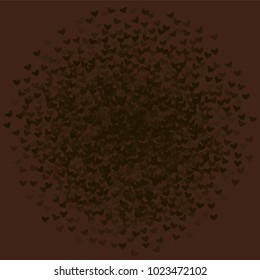 Heart chocolate vector which consists of isolated elements. Modern style with beautiful elements in heart chocolate vector. Can be used as print, wallpaper, cards, valentine cards, logo, background