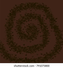 Heart chocolate vector which consists of isolated elements. Modern style with beautiful elements in heart chocolate vector.  Can be used as print, wallpaper, cards, valentine cards, logo, background 