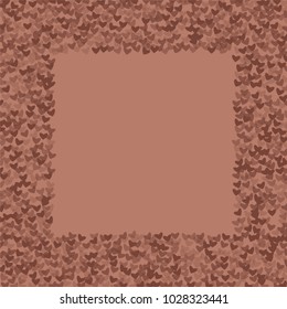 Heart chocolate which consists of isolated elements. Modern style with beautiful elements in heart chocolate. Can be used as print, wallpaper, cards, valentine cards, logo, background and etc.