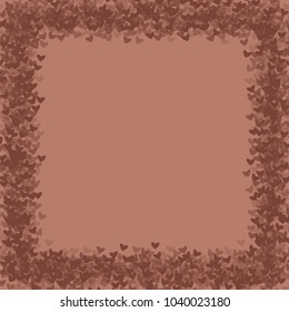Heart chocolate which consists of isolated elements. Modern style with beautiful elements in heart chocolate. Can be used as print, wallpaper, cards, valentine cards, logo, background and etc.