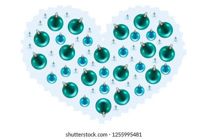 heart of christmas balls