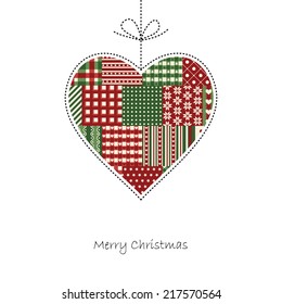 heart - Christmas Card Vector