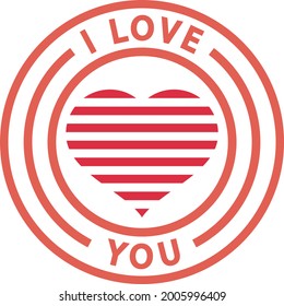 arte de líneas de forma de círculo y corazón.
TE AMO.