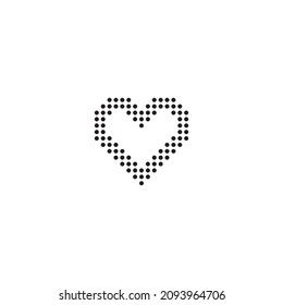 heart, circles, epic simple symbol logo vector