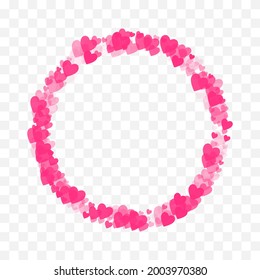Heart Circular Frame, Border For Decorations