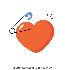 Etiqueta engomada del Vector del corchete del corazón archivo de EPS 10