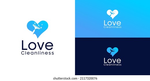 heart and cleanser logo design inspiration