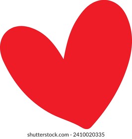 Heart clip art design on plain white transparent isolated background for shirt, hoodie, sweatshirt, apparel, card, tag, mug, icon, poster or badge