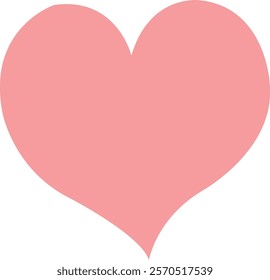 Heart clip art design on plain white transparent isolated background for card, shirt, hoodie, sweatshirt, apparel, tag, mug, icon, poster or badge