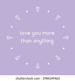 Heart clipboard with love message.