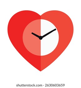 Heart Clock Time is Love Unique Wall Decor