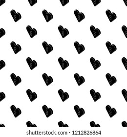 Heart clothes button pattern vector seamless repeating for any web design