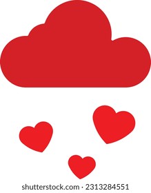 heart cloud data storage database Flat