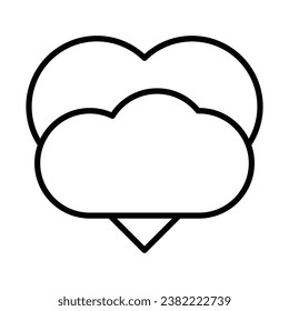 Heart Cloud icon design for personal commercial use