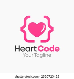 Heart Code Logo Design Template. Good for Business, Agency, Community and Organization