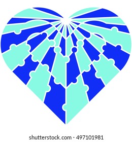 Heart collected from puzzles