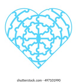 Heart collected from puzzles