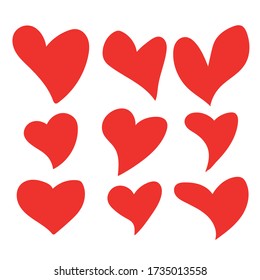 Heart collection
Hand Drawn Isolated On White Background. For poster, wallpaper and Valentine's Day. Simple symbols for your design. Vector