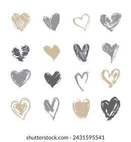 Heart Collection - Hand-Drawn Vector Illustrations