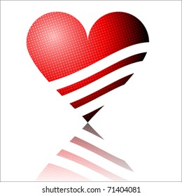 Heart collection icon, love symbol, vector
Isolated on white